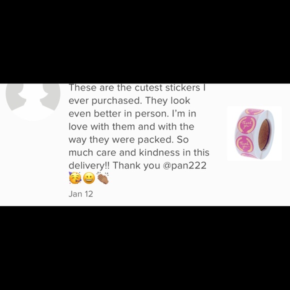 Thank You Stickers with Laurels (Roll of 500) - Picture 4 of 4